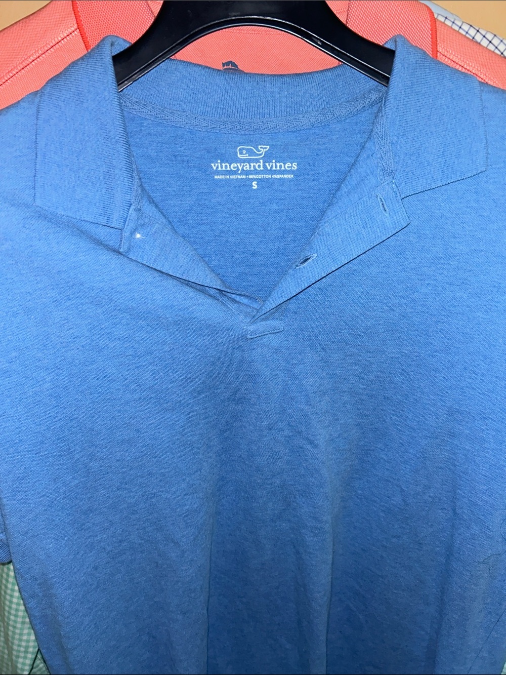 Vineyard Vines Men's Blue Polo Shirt Sz small